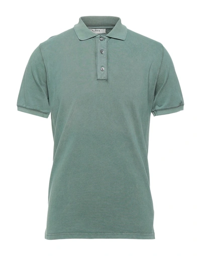 Alpha Studio Polo Shirts In Green