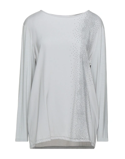 Le Tricot Perugia Blouses In Light Grey