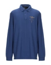 Aeronautica Militare Polo Shirts In Blue