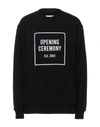 OPENING CEREMONY OPENING CEREMONY WOMAN SWEATSHIRT BLACK SIZE S COTTON, ELASTANE,12623828RH 5