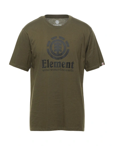 Element T-shirts In Military Green