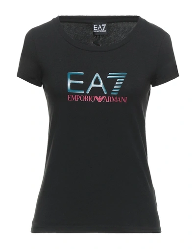 Ea7 T-shirts In Black