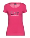 Ea7 T-shirts In Pink