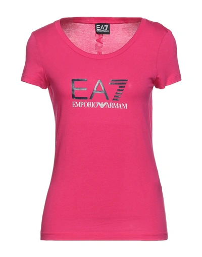 Ea7 T-shirts In Pink