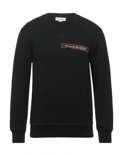 Alexander Mcqueen Sweatshirts In Black
