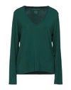 Majestic T-shirts In Green