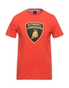 Automobili Lamborghini T-shirts In Orange