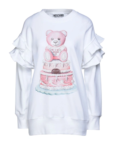 Moschino Sweatshirts In White