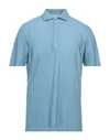 Gran Sasso Polo Shirts In Sky Blue