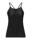 Merci , Tank Tops In Black