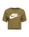 Nike T-shirts In Military Green