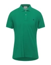 Brooksfield Polo Shirts In Green