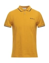 Ben Sherman Polo Shirts In Ocher