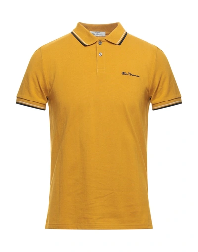 Ben Sherman Polo Shirts In Ocher