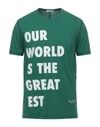 Paolo Pecora T-shirts In Green