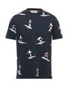 Thom Browne T-shirts In Dark Blue
