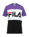 Fila T-shirts In Purple