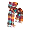 Kinalba Oban Rich Autumn Block Cashmere Scarf In Cashmere