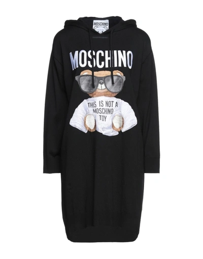 Moschino Short Dresses In Black