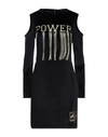 Roberto Cavalli Sport Short Dresses In Black