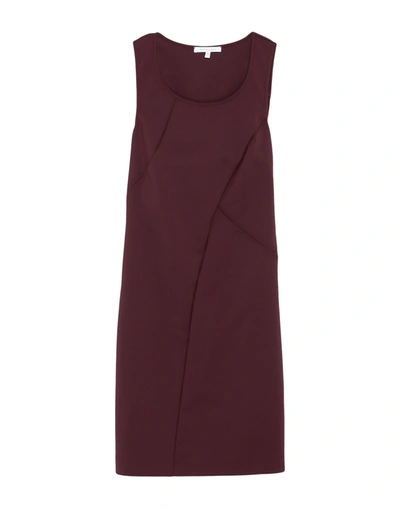 Patrizia Pepe Short Dresses In Maroon