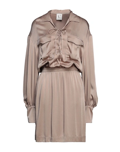 L'autre Chose Midi Dresses In Beige