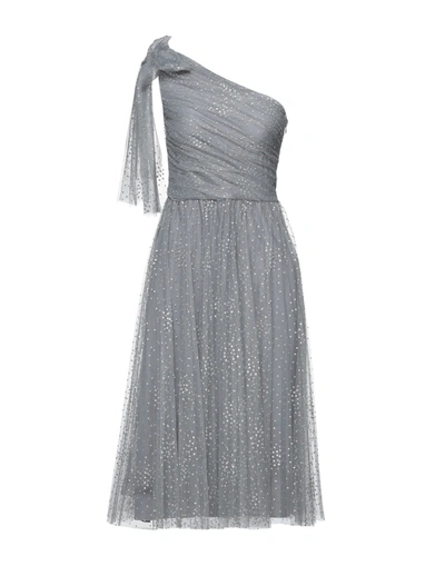 Red Valentino Midi Dresses In Grey