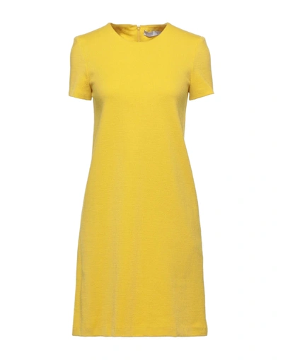 Harris Wharf London Short Dresses In Yellow