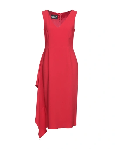 Boutique Moschino Midi Dresses In Red