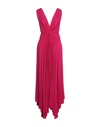 Space Simona Corsellini Long Dresses In Pink