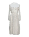 Valentino Midi Dresses In Ivory