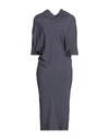 Rick Owens Midi Dresses In Dark Purple