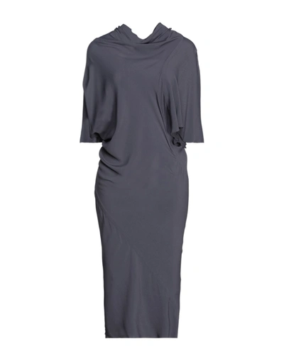 Rick Owens Midi Dresses In Dark Purple
