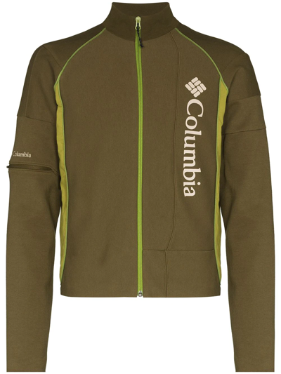 Robyn Lynch X Columbia Piped Zip-up Sweater In Grün