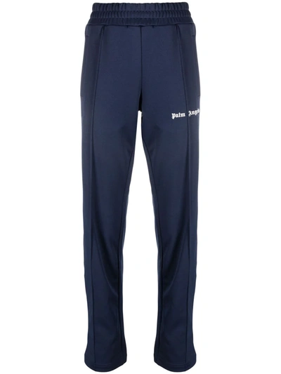 Palm Angels Woman Navy Blue Slim Classic Track Pant In Navy/blue