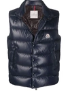 Moncler Tib High-neck Gilet Navy In Blau
