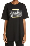 OFF-WHITE CARAVAGGIO PAINTING GRAPHIC COTTON TEE,OMAA027F21JER0141084