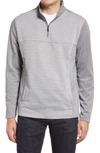 Robert Barakett Milligan Long Sleeve Half Zip Sweater In Grey