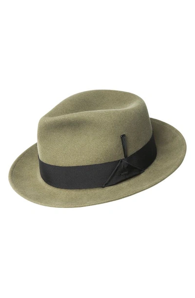 Bailey Elite Velour Wool Felt Hat In Soft Khaki