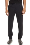 Theory Curtis Drawstring Precision Ponte Pants Black In Black