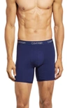 Calvin Klein Men's 3-pk. Luxe Pima Cotton Stretch Boxer Briefs In Blue Assorted