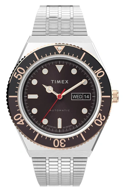 Timexr M79 Automatic Bracelet Watch, 40mm In Silver