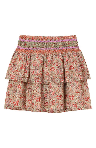 Peek Aren't You Curious Kids' Smocked Waist Skirt In Print