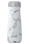 S'well Traveler 20-ounce Insulated Stainless Steel Bottle In White Marble