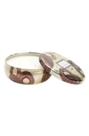 Voluspa Gilt Pomander & Hinoki 3-wick Tin Candle