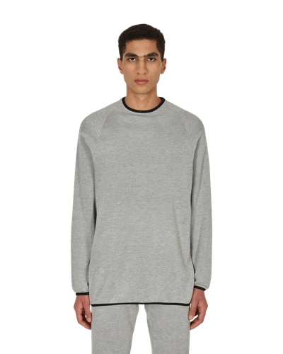 Arnar Mar Jonsson Knitted Underlayer Top In Grey