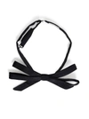 SAINT LAURENT BLACK SILK SATIN BOW TIE