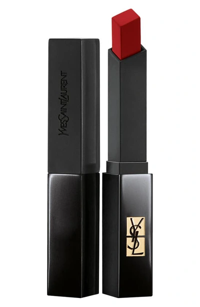 Saint Laurent The Slim Velvet Radical Matte Lipstick 309 Fatal Carmin 0.07 oz/ 2 G In Black