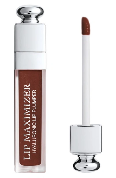 Dior Addict Lip Maximizer Plumping Lip Gloss In 020 Brown/glow