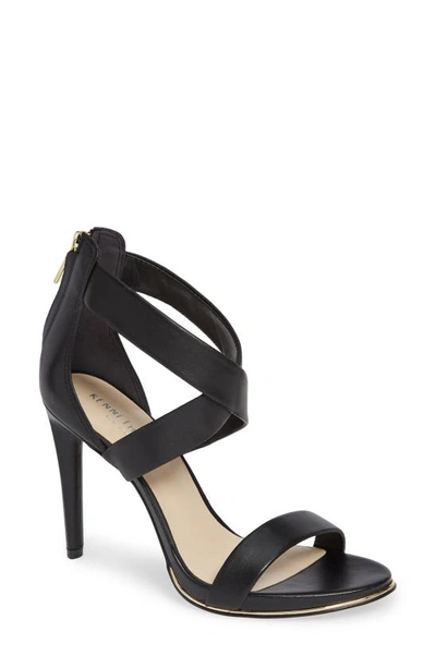 Kenneth Cole New York Brooke Sandal In Black Leather